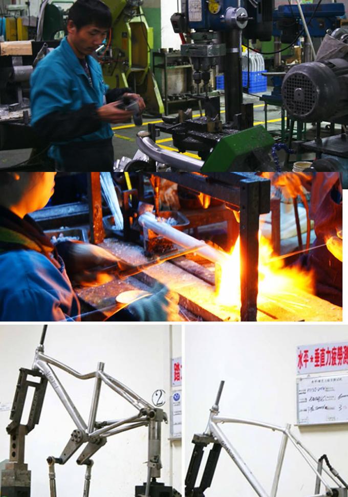 Plein cadre de vélo d'alliage d'aluminium de suspension, cadre de bicyclette de noir de voyage de 140 millimètres