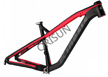 Chine Cadres rouges/oranges de vélo de Hardtail Mtb, 27,5 avancent le cadre petit à petit de vélo d'alliage d'aluminium fournisseur