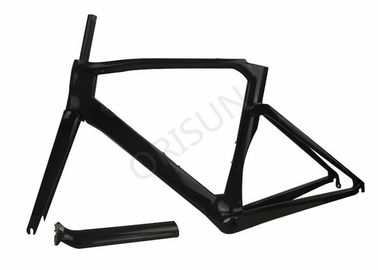 Chine Couleur de emballage aérodynamique Matt de noir de cadre de vélo de carbone/finition de Golossy fournisseur
