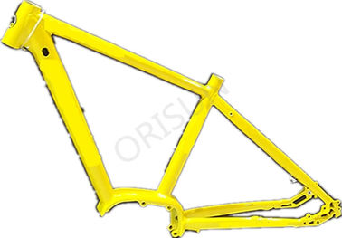 Chine Cadre jaune en aluminium de vélo, cadres électriques de bicyclette de montagne de 29 pouces fournisseur