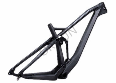 Chine Plein style léger noir de randonnée à cheval du cadre 29er de vélo de carbone de suspension fournisseur