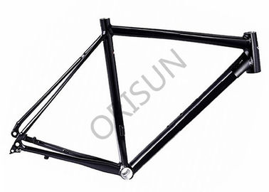 Chine Matériel en aluminium de bâti de route de cadre plat noir de vélo pour l'emballage tous terrains fournisseur