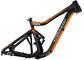 Voyage doux de la soudure 152mm couleur noire/orange de cadre de vélo de montagne de Mtb AM fournisseur