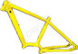 Cadre jaune en aluminium de vélo, cadres électriques de bicyclette de montagne de 29 pouces fournisseur