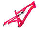 Plein cadre de vélo de montagne de traînée de suspension voyage rouge/jaune de la couleur 124mm fournisseur