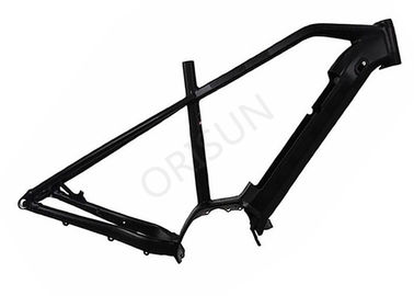 Chine Cadre électrique noir de vélo de montagne, cadre motorisé de bicyclette d&#039;alliage d&#039;aluminium distributeur