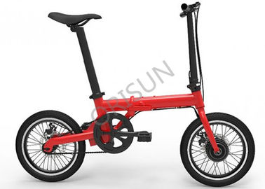 Chine 200 - 250w vélo électrique pliable, structure compacte de vélo électrique sans brosse de 16 pouces fournisseur