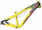 Style d'équitation de la traînée de couleur de jaune de cadre de vélo de saut de saleté de style libre de pente/AM fournisseur